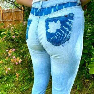 Tommy Hilfiger Light Wash Jeans with custom print